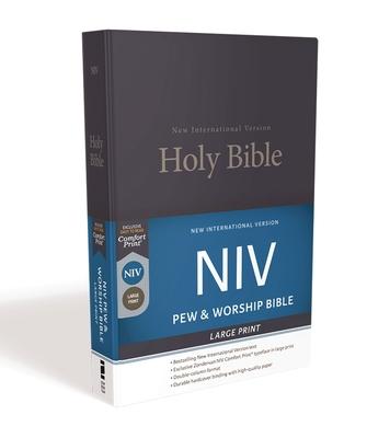 NIV, Pew and Worship Bible, Large Print, Hardcover, Blue