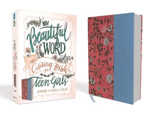 NIV, Beautiful Word Coloring Bible for Teen Girls, Imitation Leather, Pink/Blue: Hundreds of Verses to Color