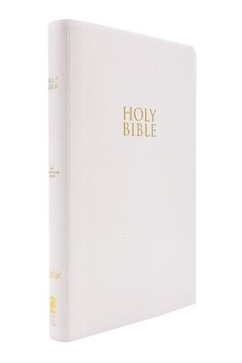 Niv, Gift and Award Bible, Leather-Look, White, Red Letter Edition, Comfort Print