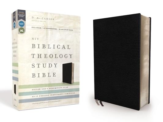 NIV, Biblical Theology Study Bible, Bonded Leather, Black, Comfort Print: Follow God's Redemptive Plan as It Unfolds Throughout Scripture