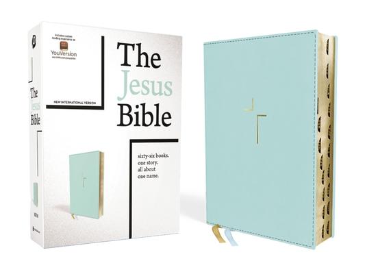 The Jesus Bible, NIV Edition, Leathersoft, Blue, Indexed, Comfort Print