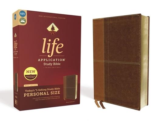 Niv, Life Application Study Bible, Third Edition, Personal Size, Leathersoft, Brown, Red Letter Edition