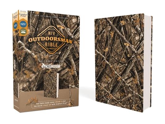 Niv, Outdoorsman Bible, Lost Camo Edition, Leathersoft, Red Letter Edition, Comfort Print: The Field-Ready Cover Blends in But the Words Stand Out wit