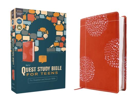 Niv, Quest Study Bible for Teens, Leathersoft, Coral, Comfort Print: The Question and Answer Bible