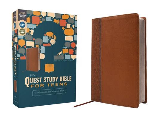 Niv, Quest Study Bible for Teens, Leathersoft, Brown, Comfort Print: The Question and Answer Bible