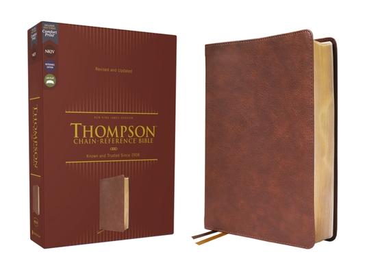 Nkjv, Thompson Chain-Reference Bible, Leathersoft, Brown, Red Letter, Comfort Print