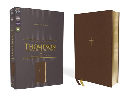 Nasb, Thompson Chain-Reference Bible, Leathersoft, Brown, 1995 Text, Red Letter, Comfort Print