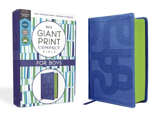 Nirv, Giant Print Compact Bible for Boys, Leathersoft, Blue, Comfort Print