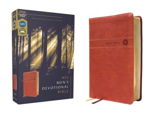 Niv, Men's Devotional Bible (by Men, for Men), Leathersoft, Brown, Comfort Print