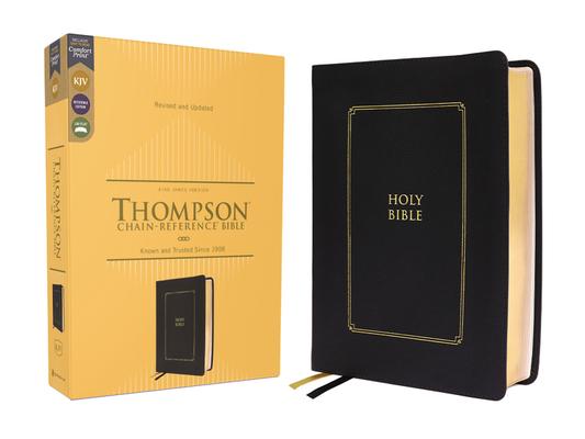 Kjv, Thompson Chain-Reference Bible, Leathersoft, Black, Red Letter, Comfort Print