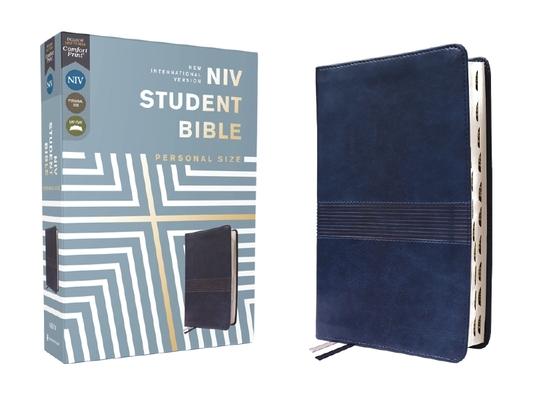 Niv, Student Bible, Personal Size, Leathersoft, Navy, Thumb Indexed, Comfort Print