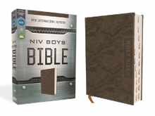 Niv, Boys' Bible, Leathersoft, Brown Camo, Thumb Indexed Tabs, Comfort Print: A Foundation for Lifelong Faith and Learning for Boys Ages 8-12