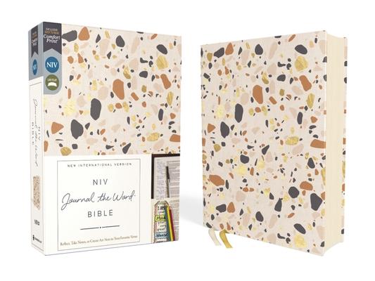 Niv, Journal the Word Bible (Perfect for Note-Taking), Cloth Over Board, Cream, Red Letter, Comfort Print: Reflect, Take Notes, or Create Art Next to