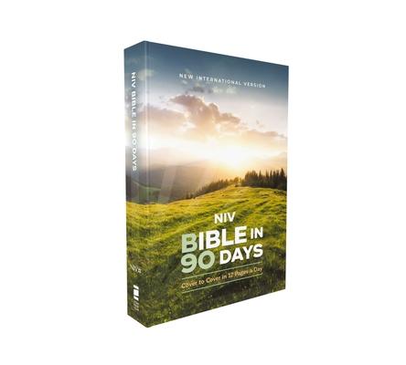 Niv, Bible in 90 Days, Paperback: Cover to Cover in 12 Pages a Day