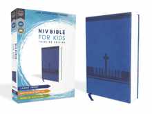 Niv, Bible for Kids, Large Print, Leathersoft, Blue, Red Letter, Comfort Print: Thinline Edition (Easy-To-Read, Easy-To-Carry)
