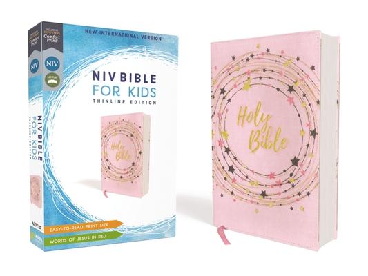 Niv, Bible for Kids, Flexcover, Pink/Gold, Red Letter, Comfort Print: Thinline Edition