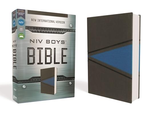 Niv, Boys Bible, Leathersoft, Gray/Blue, Comfort Print