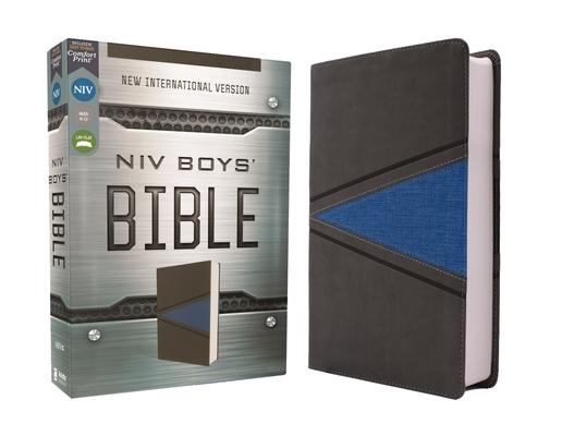 Niv, Boys Bible, Leathersoft, Gray/Blue, Comfort Print
