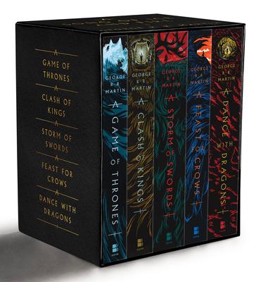 George R. R. Martin's a Game of Thrones 5-Book Boxed Set (Song of Ice and Fire Series): A Game of Thrones, a Clash of Kings, a Storm of Swords, a Feas