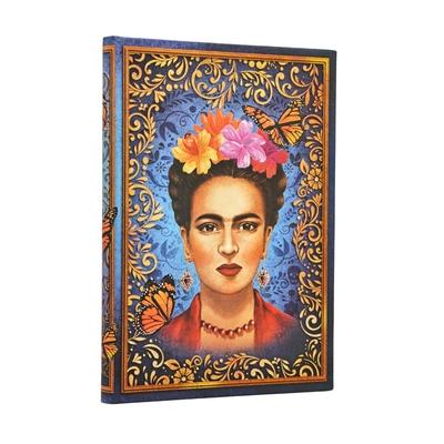 The Colourful Portrait MIDI Lined Hardcover Journal, 144pg, 120gsm by Paperblanks (Viva Frida)
