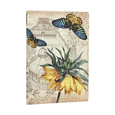 Golden Fritillaria MIDI Lined Softcover Journal, 176pg, 100gsm, New York Botanical Garden by Paperblanks (Golden Fritillaria)