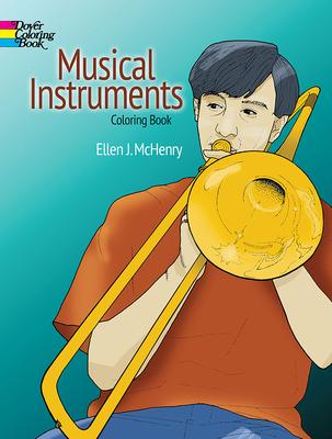 Musical Instruments Coloring Book