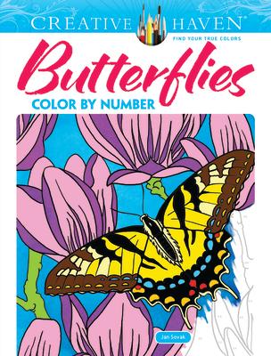 Creative Haven Butterflies Color by Number Coloring Book