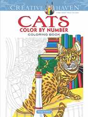 Creative Haven Cats Color by Number Coloring Book Subscription