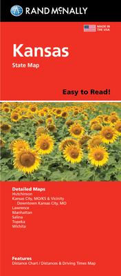 Rand McNally Easy to Read Folded Map: Kansas State Map