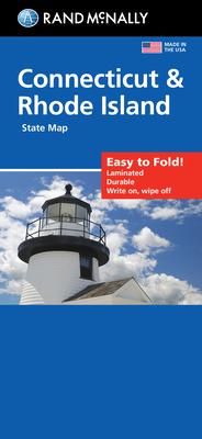 Rand McNally Easy to Fold: Connecticut/Rhode Island Laminated Map