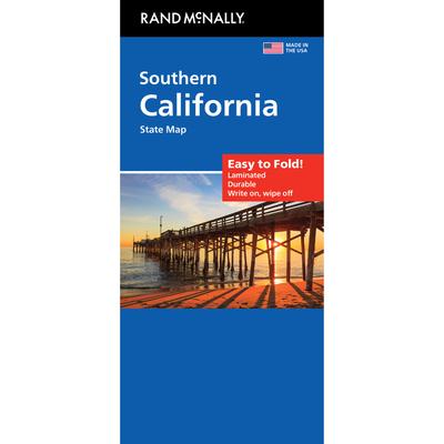 California South Easy to Fold State Map: Case Subscription