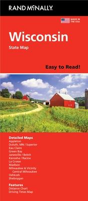 Rand McNally Easy to Read: Wisconsin State Map