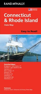 Rand McNally Easy to Read: Connecticut, Rhode Island State Map