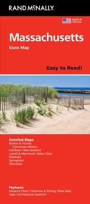 Rand McNally Easy to Read: Massachusetts State Map