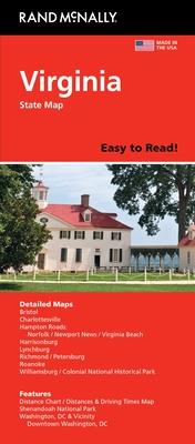 Rand McNally Easy to Read: Virginia State Map