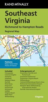 Rand McNally Folded Map: Southeast Virginia Richmond to Hampton Roads Regional Map