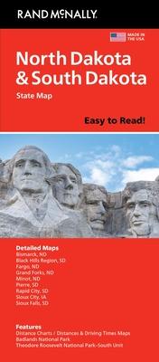 Rand McNally Easy to Read: North Dakota, South Dakota State Map