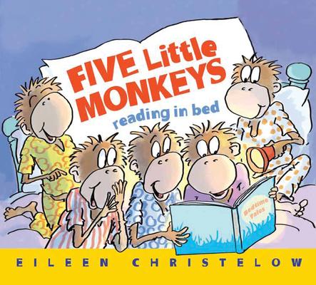 Five Little Monkeys Reading in Bed Board Book