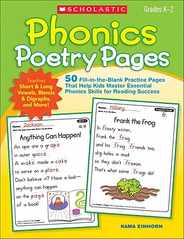 Phonics Poetry Pages: 50 Fill-In-The-Blank Practice Pages That Help Kids Master Essential Phonics Skills for Reading Success Subscription