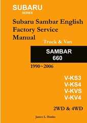 Subaru Sambar English Service Manual Subscription