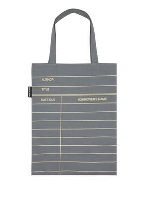 Library Card (Gray) Tote Bag Subscription