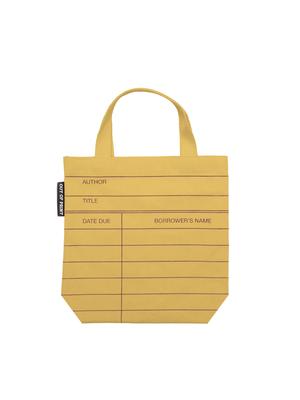 Library Card (Yellow) Mini Tote Bag