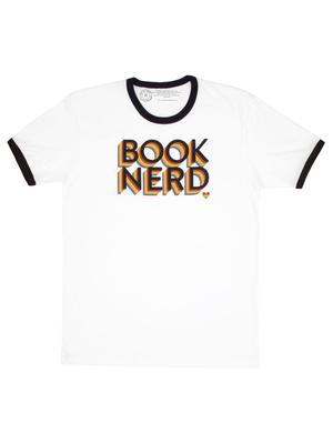 Book Nerd Pride Unisex Ringer T-Shirt Large