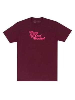 Bans Off Our Books (Maroon) Unisex T-Shirt Large