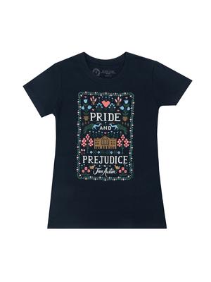 Puffin in Bloom: Pride and Prejudice Women's Crew T-Shirt Large