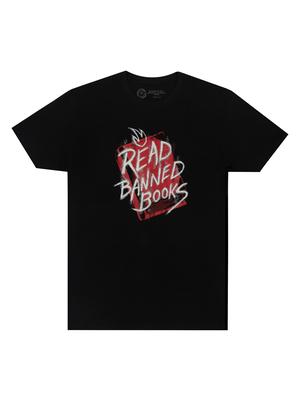 Read Banned Books (Graffiti Art) Unisex T-Shirt Large