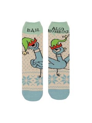 Don't Let the Pigeon Drive the Sleigh Cozy Socks - Small