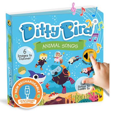 Ditty Bird Animal Songs Interactive Sound Book for Toddlers 1- 3 Musical Books for 1 Year Old Baby Shark Subscription