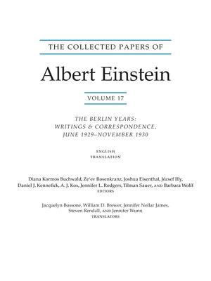 The Collected Papers of Albert Einstein, Volume 17 (Translation Supplement): The Berlin Years: Writings and Correspondence, June 1929-November 1930