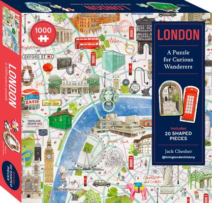 London: A Puzzle for Curious Wanderers: 1000-Piece Puzzle with 20 Shaped Pieces, from Sunday Times Bestselling Author Jack Chesher @Livinglondonhistor